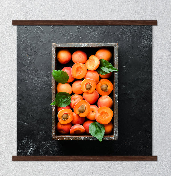 Canvas Wall Art, Fresh Fruits Apricot, Wall Poster