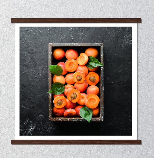 Canvas Wall Art, Fresh Fruits Apricot, Wall Poster