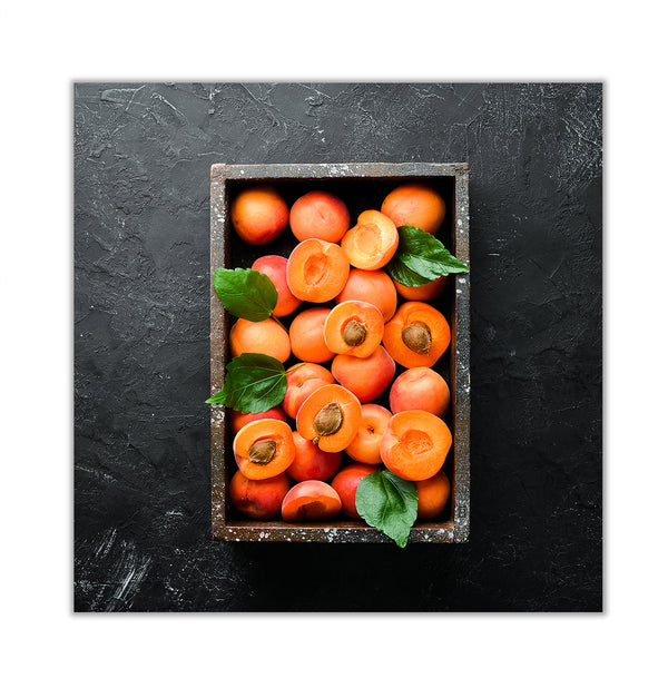 Canvas Wall Art, Fresh Fruits Apricot, Wall Poster