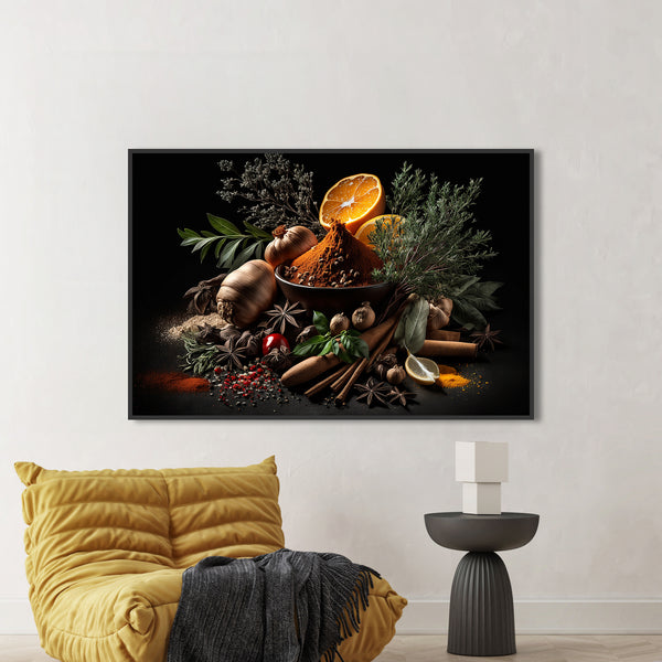 Wall Art, Colorful Spices & Fruits, Wall Poster