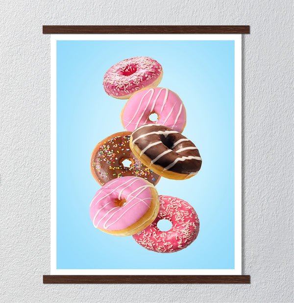 Canvas Wall Art, Donuts, Wall Poster