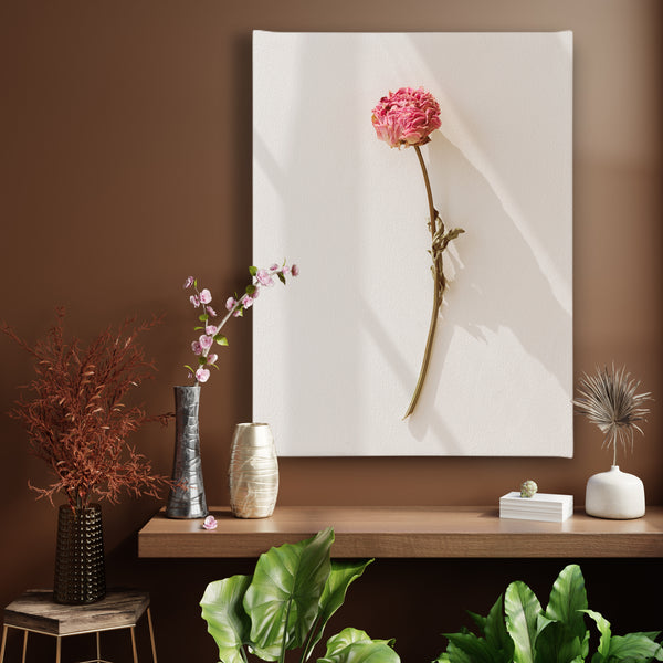 Wall Art, Dried Pink Peony Flower Wall Poster