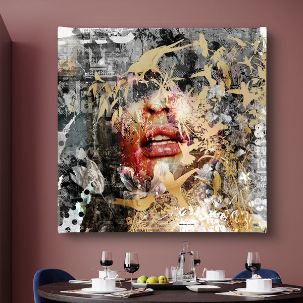 Canvas Fashion Wall Art -  Abstract Girl