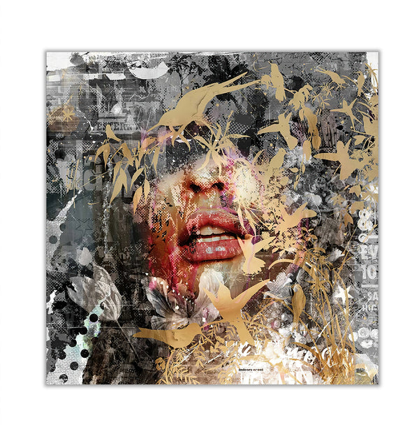 Canvas Fashion Wall Art, Abstract Girl, Glam Wall Poster