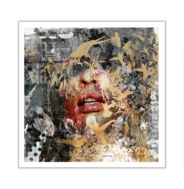 Canvas Fashion Wall Art, Abstract Girl, Glam Wall Poster