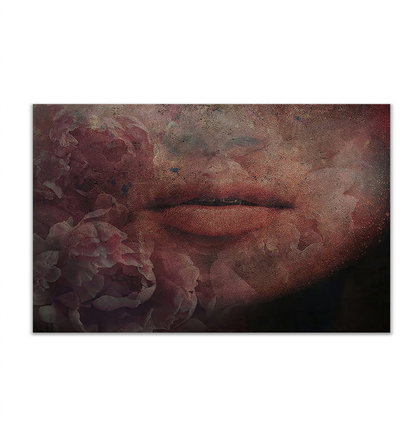 Canvas Fashion Wall Art, Woman's Lips, Glam Wall Poster