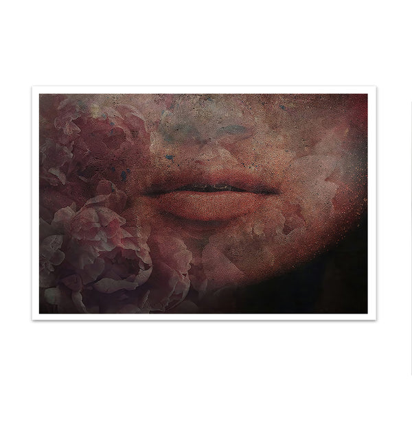 Canvas Fashion Wall Art, Woman's Lips, Glam Wall Poster