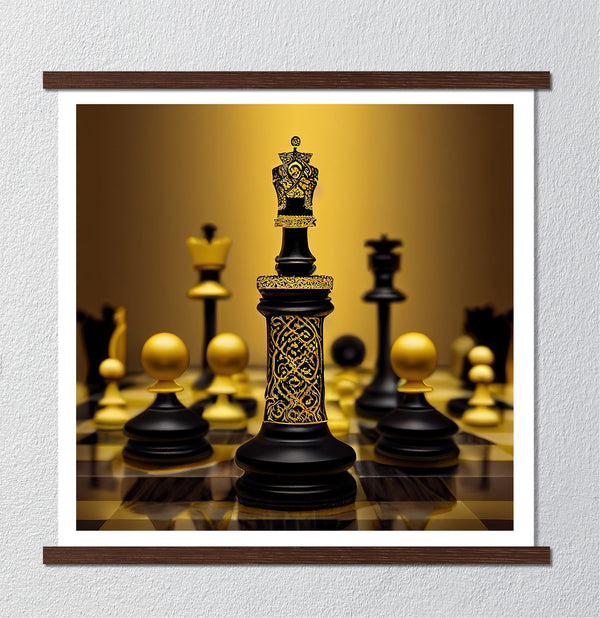 Canvas Fashion Wall Art, Chess Board, Glam Wall Poster