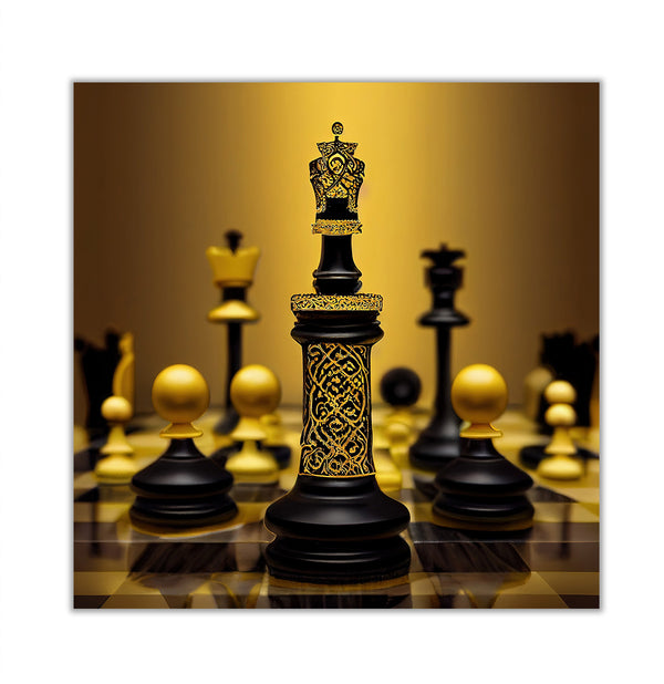 Canvas Fashion Wall Art, Chess Board, Glam Wall Poster