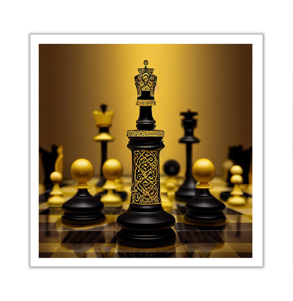 Canvas Fashion Wall Art, Chess Board, Glam Wall Poster