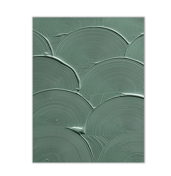 Canvas Wall Art, Green Textured Paint, Minimalist Wall Poster