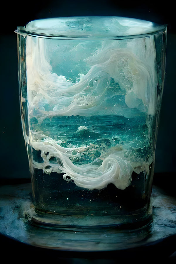 Wall Art, A Sea Lost in Glass, Wall Poster