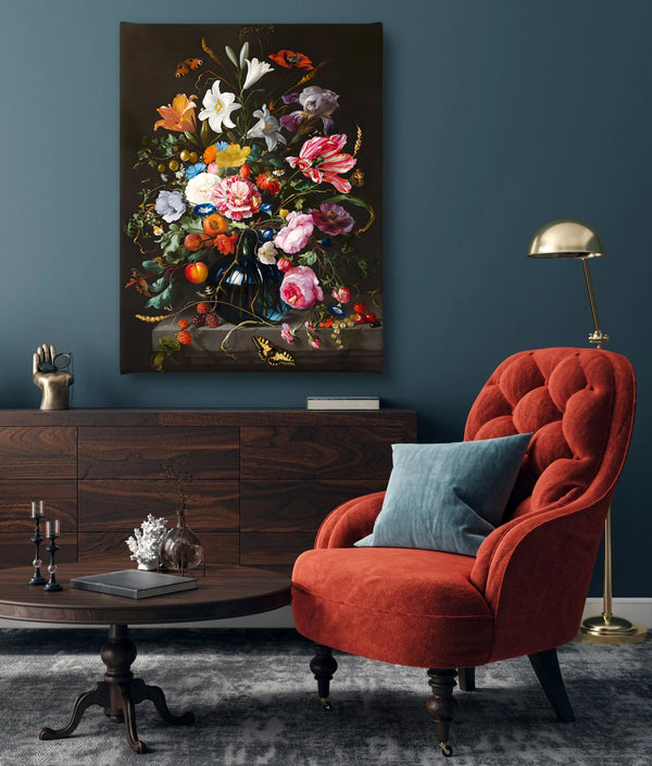 Wall Art, Vase of Colorful Flowers, Wall Poster