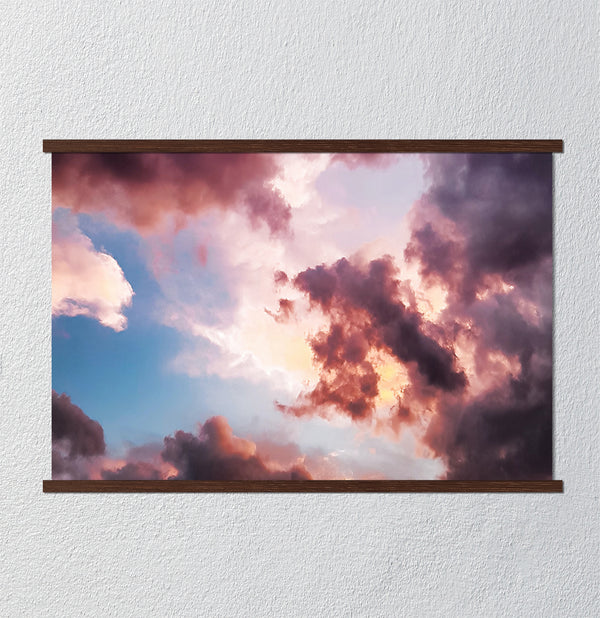 Canvas Wall Poster, Colorful Clouds, Wall Art