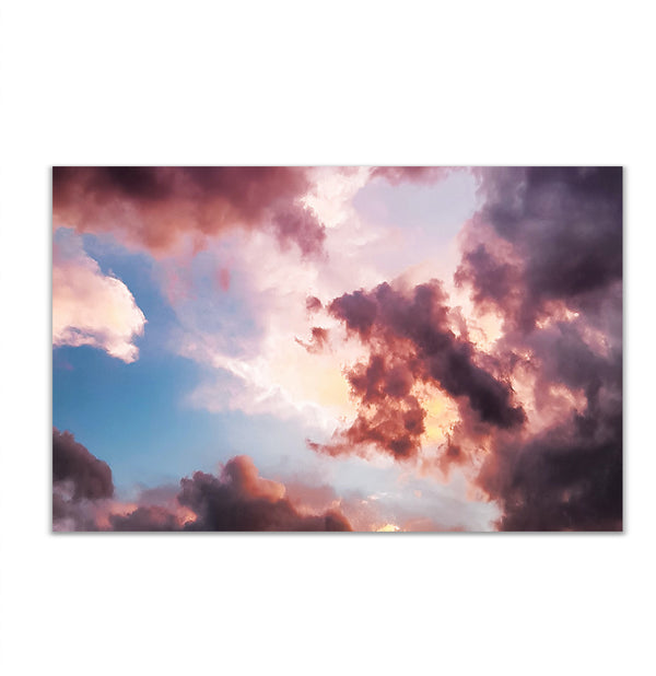 Canvas Wall Poster, Colorful Clouds, Wall Art