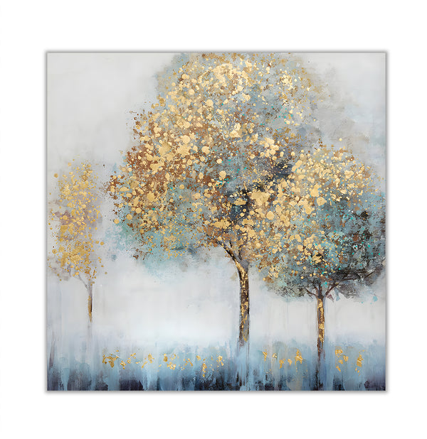 Canvas Wall Art, Golden Tree, Wall Poster