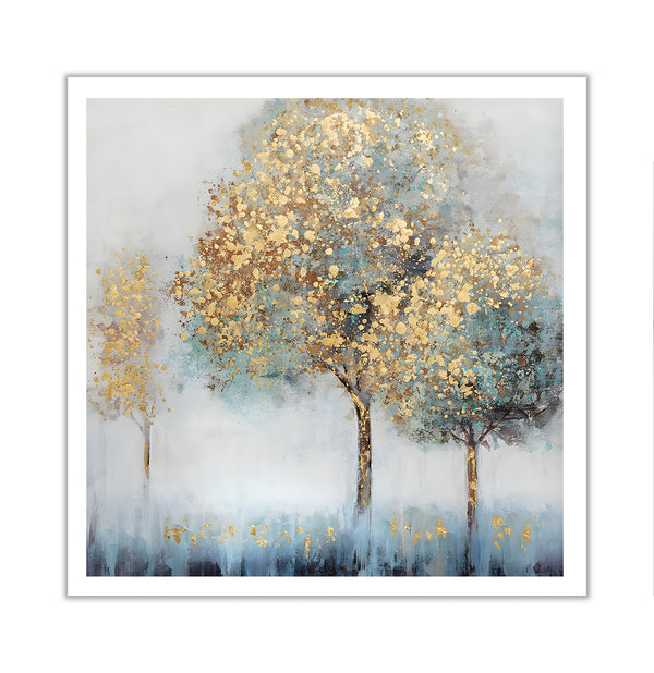 Canvas Wall Art, Golden Tree, Wall Poster