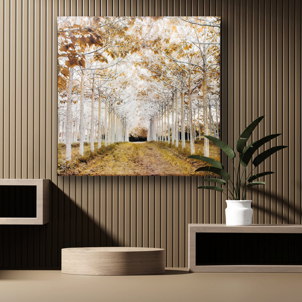 Canvas Wall Art, Golden Tree, Wall Poster