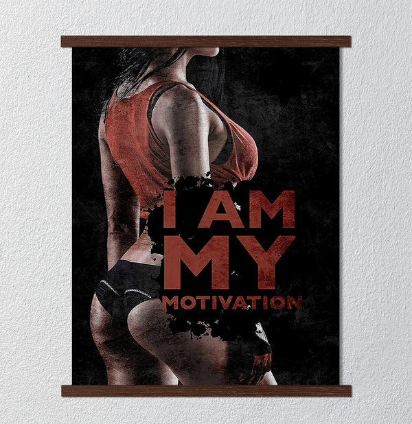 Canvas Wall Art, I am My Motivation, Nude Wall Poster