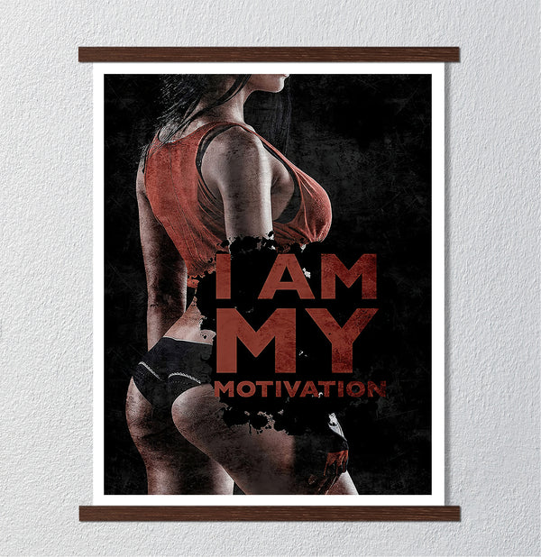 Canvas Wall Art, I am My Motivation, Nude Wall Poster