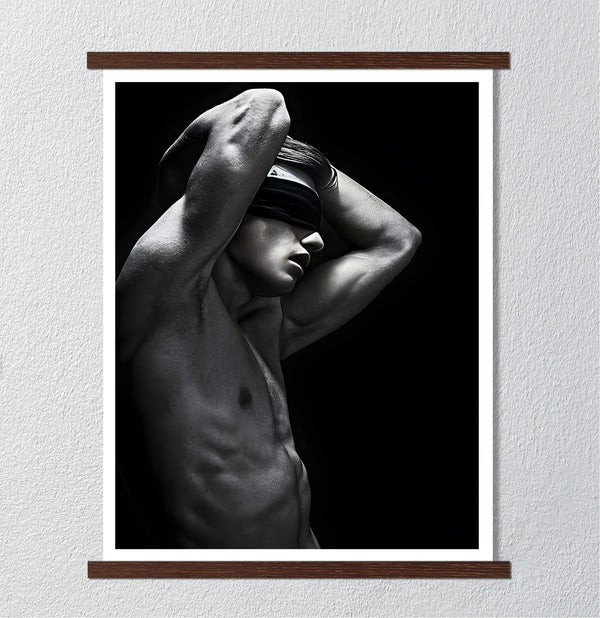 Canvas Wall Art, Man, Nude Wall Poster