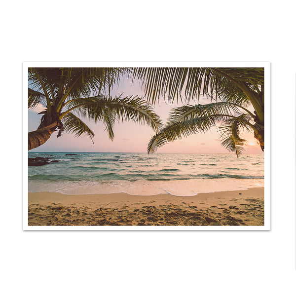 Canvas Wall Art, Tropical Beach, Wall Poster