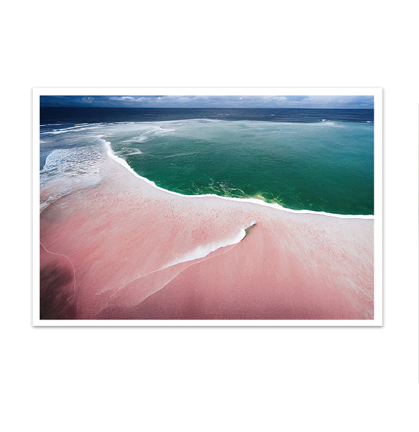 Canvas Wall Art, Pink Beach & Ocean, Wall Poster