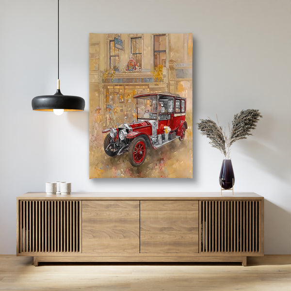 Canvas Wall Art, Retro Rolls-Royce, Wall Poster