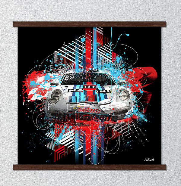 Canvas Wall Art, Abstract Sport Car, Wall Poster