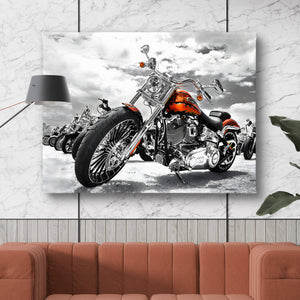 Canvas Wall Art - Retro Motorcycle
