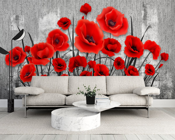  Red Poppy Flowers Wallpaper