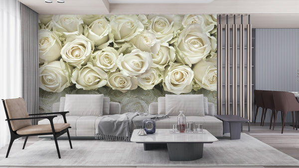  White Rose Flowers Wallpaper