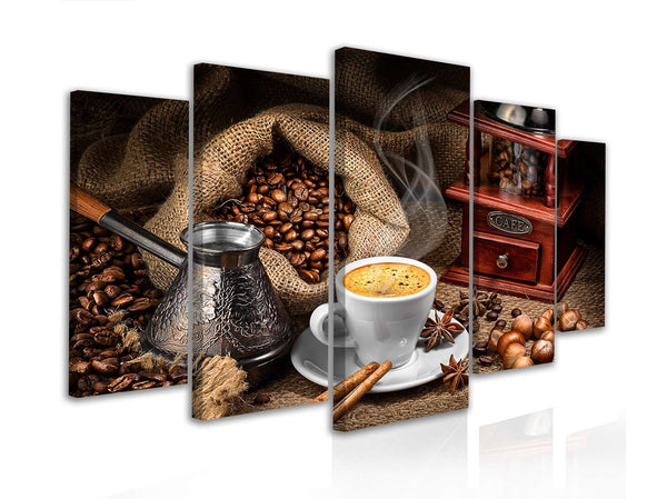 Multi Panel Wall Decor  - Coffee with spices