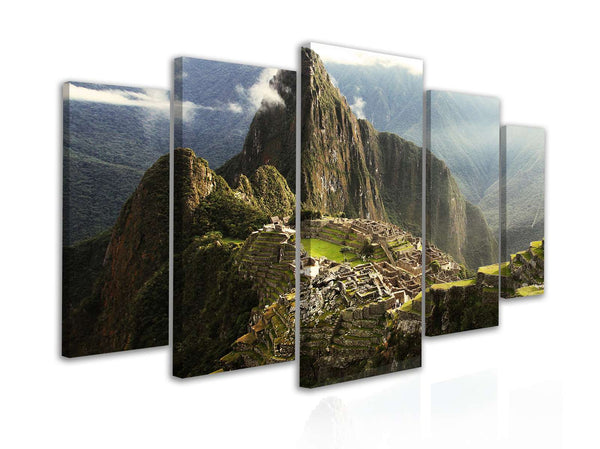 Multi Panel Wall Art  - Mysterious city of Machu Picchu