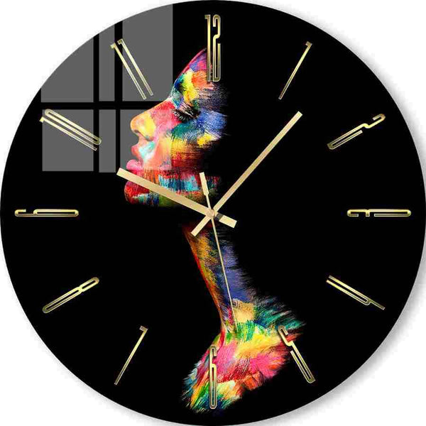 Wall Clocks | Colorful Silhouette 