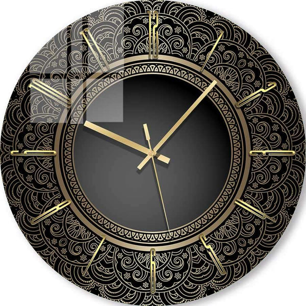 Glass Wall Clock | Golden Decor 1 