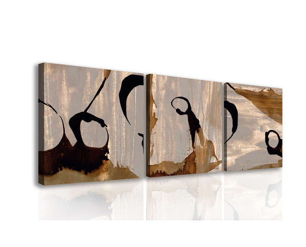 Multi Panel Wall Art  -  Brown pattern