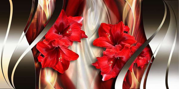 Modular picture, Red flowers