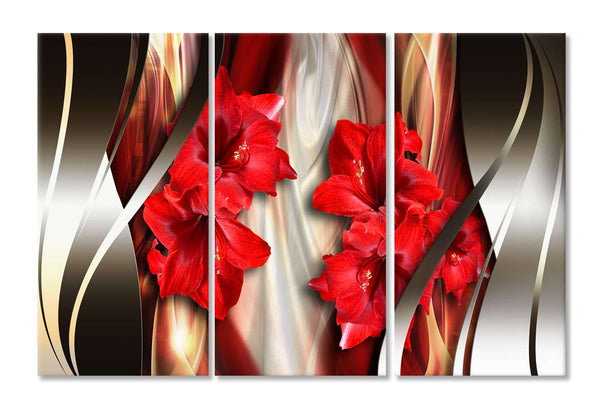 Modular picture, Red flowers