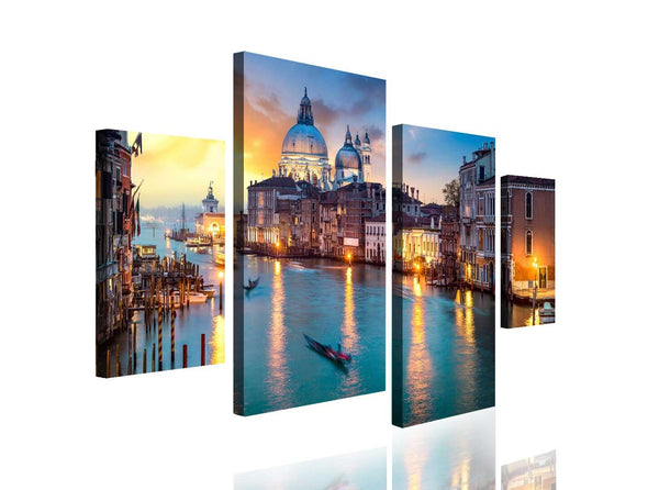 Multi Canvas Artwork  -  Venice at night