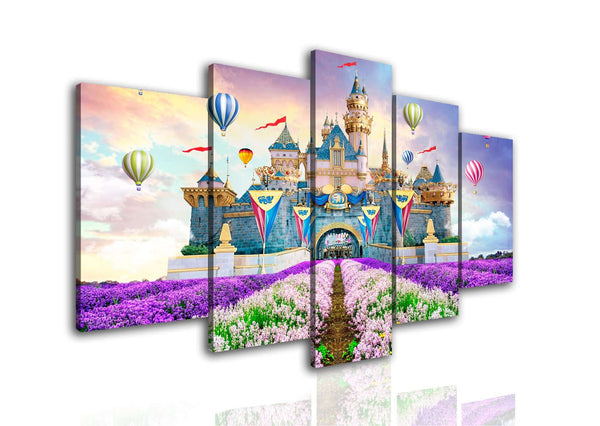 Multi Panel Wall Art  - Fairy tale castle.