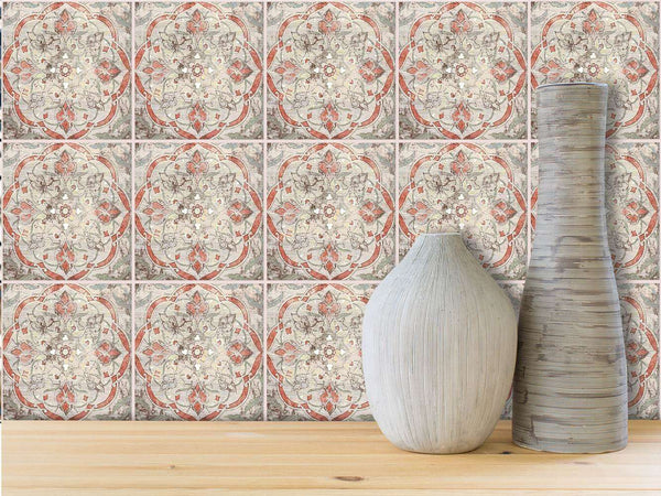 Pink traditional portuguese tiles