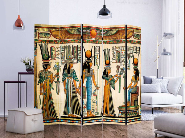 Screen with Egyptian style.