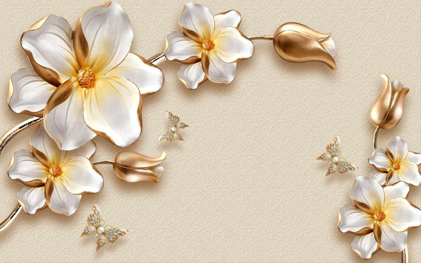 Screen, vanilla flowers on a light background.